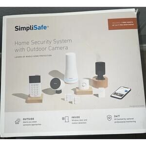 SimpliSafe 8-Piece Home Security System with Outdoor Camera Model WSK231